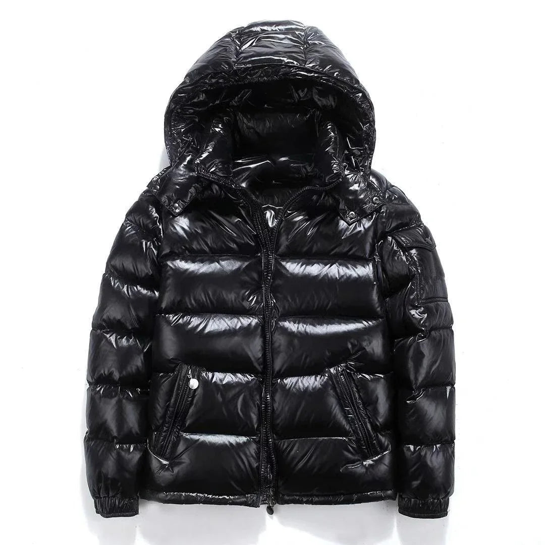Men's Short Winter Hooded Jacket – Thickened Warm Cardigan for Men & Women