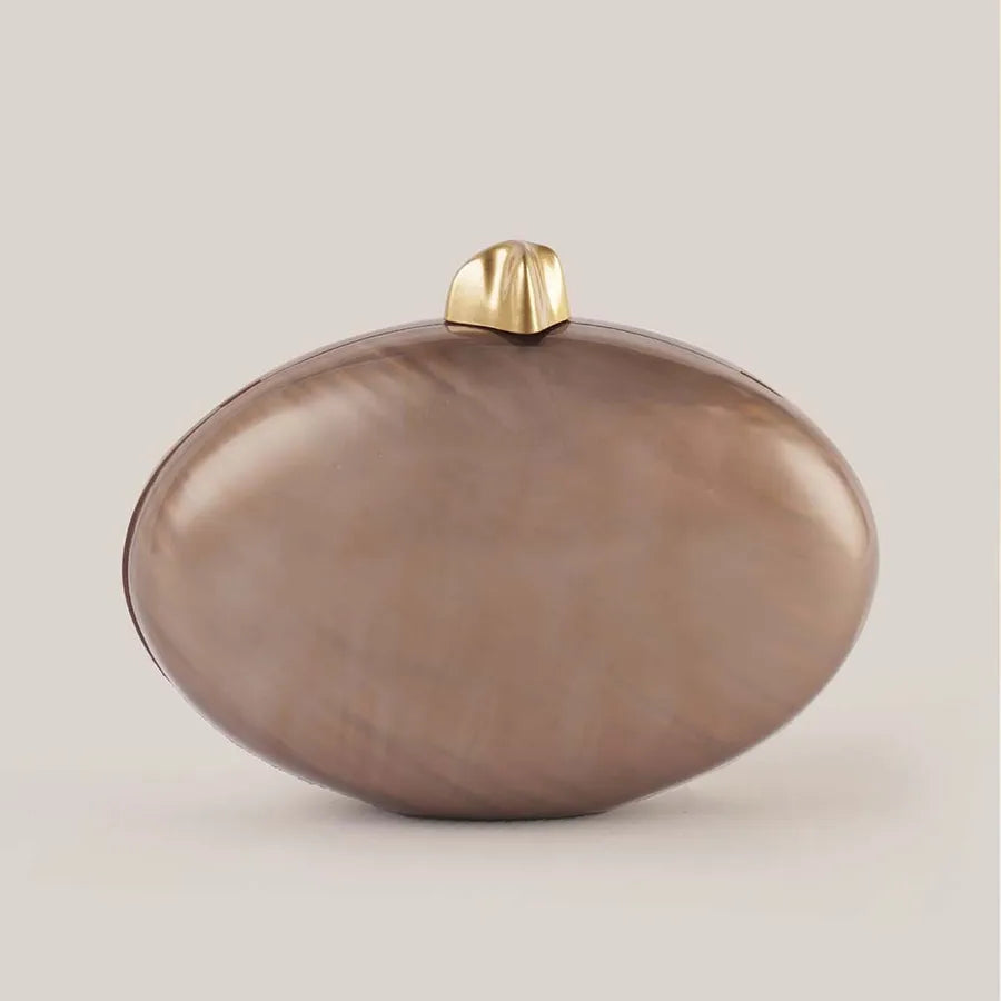 Acrylic Evening Bag Handheld Wedding Women's Shoulder Crossbody Fashionable Ladies Elliptical Acrylic Tote Bag