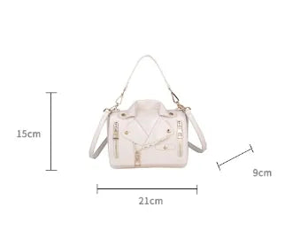 Fashionable Rivet Personality Ladies Shoulder Bag Square PU Leather Crossbody Bag Versatile Women's Handbag Stylish Accessory