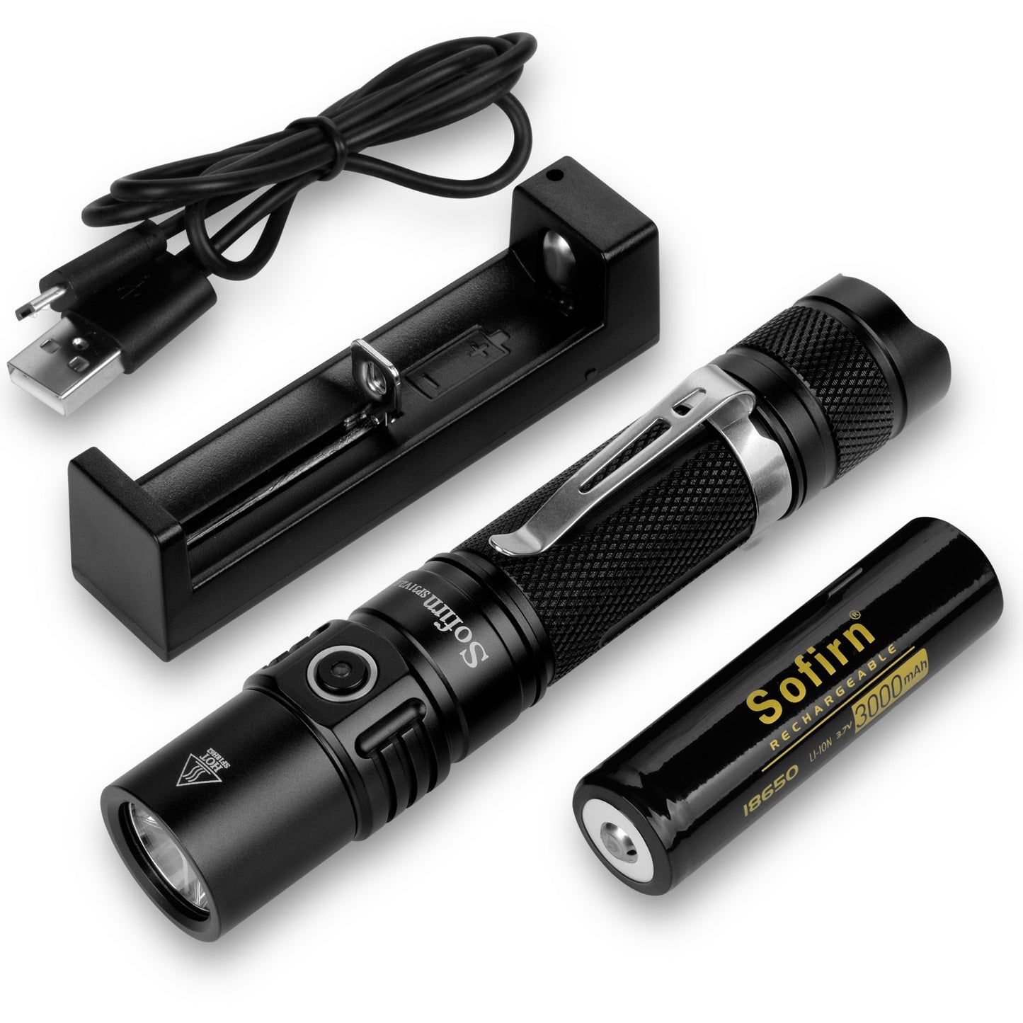 Powerful Tactical LED Flashlight 18650 XPL HI 1200lm Torch Light Lamp with Dual Switch Power Indicator ATR