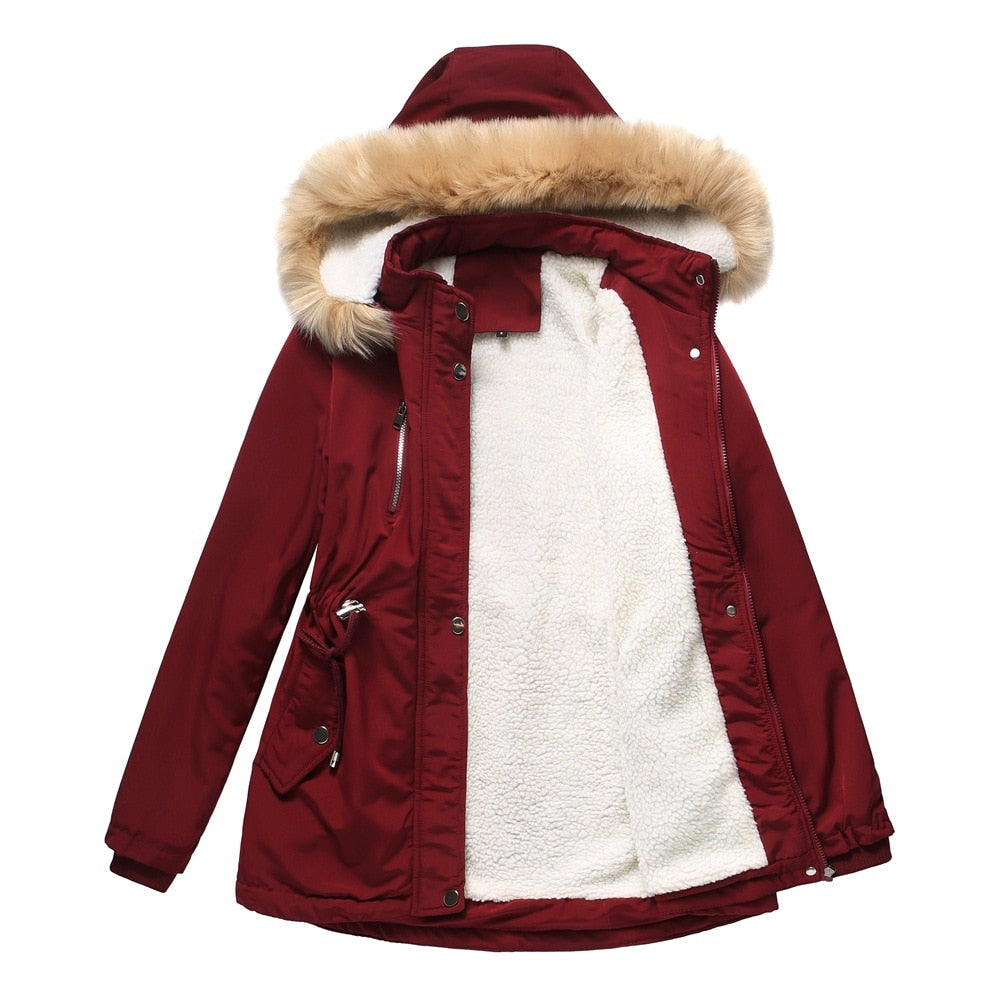 EU Thick Warm Padded Oversize Casual Winter Jacket for Women