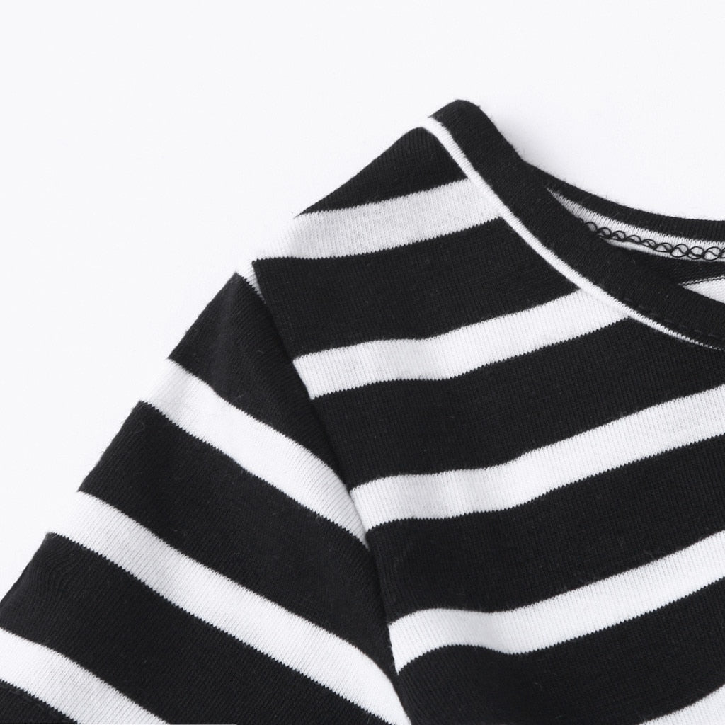 Striped Bohemian Long Dresses For Girls