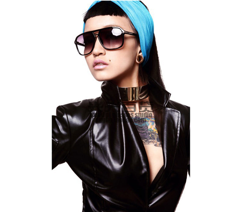 Big rectangle sunglasses high quality beach glasses for men & women