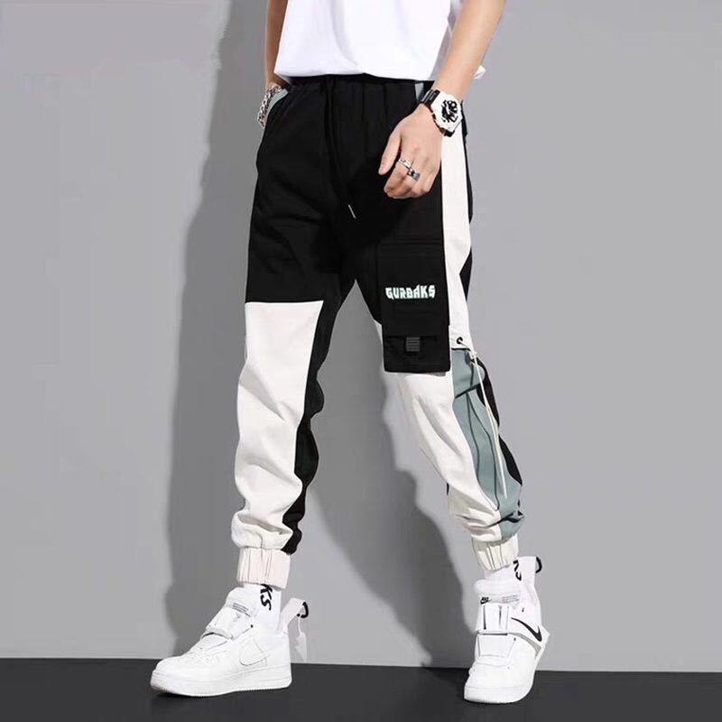 Hip Hop Cargo Pants Men's Streetwear Cotton Joggers Fashion Sweatpants Harem Trousers