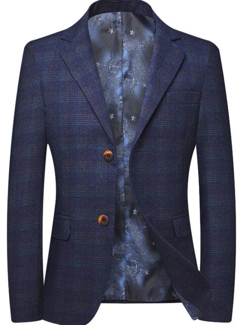 Male 2022 Spring and Autumn New High End Business British Style Slim Fit Blazers Men's Fashion High Quality Suit Jacket Coat 3XL