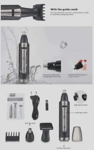 2 - in - 1 Nose and Hair Trimmer KM - 6511 - DMI Store