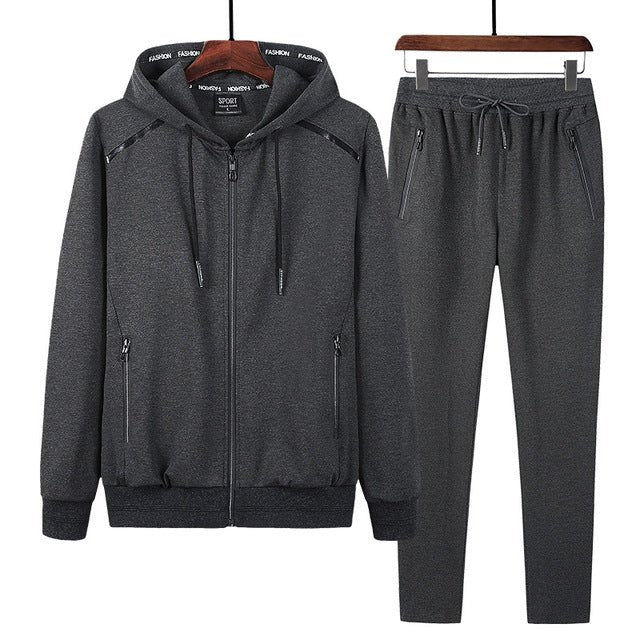 2 Pieces Hoodies Jogger suits Sportwear Sets for Men - Digital Merkato International (DMI)