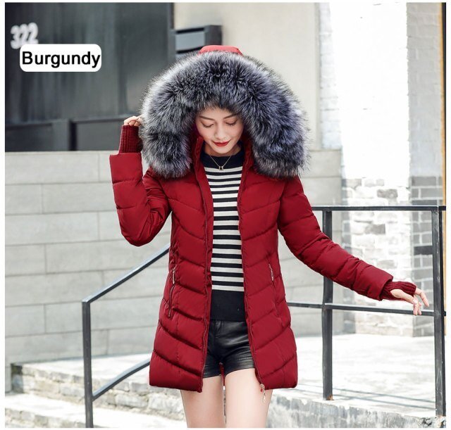 2021 Fox Fur Long Parka Winter New Fashion Solid Color Fur Large Collar Hooded Long Fur Coat Thicken - Digital Merkato International (DMI)