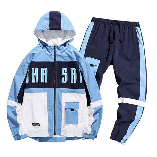 2021 Men Streetwear Tracksuit 2 Pcs Jacket And Pants Hooded Sweatshirts Sweatsuit Man Clothing Set - DMI Store