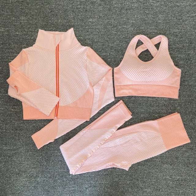 2/3PCS Seamless Women Yoga Set Workout Sportswear - Digital Merkato International (DMI)