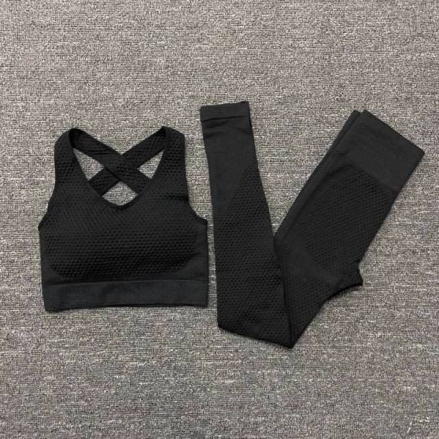 2/3PCS Seamless Women Yoga Set Workout Sportswear - Digital Merkato International (DMI)