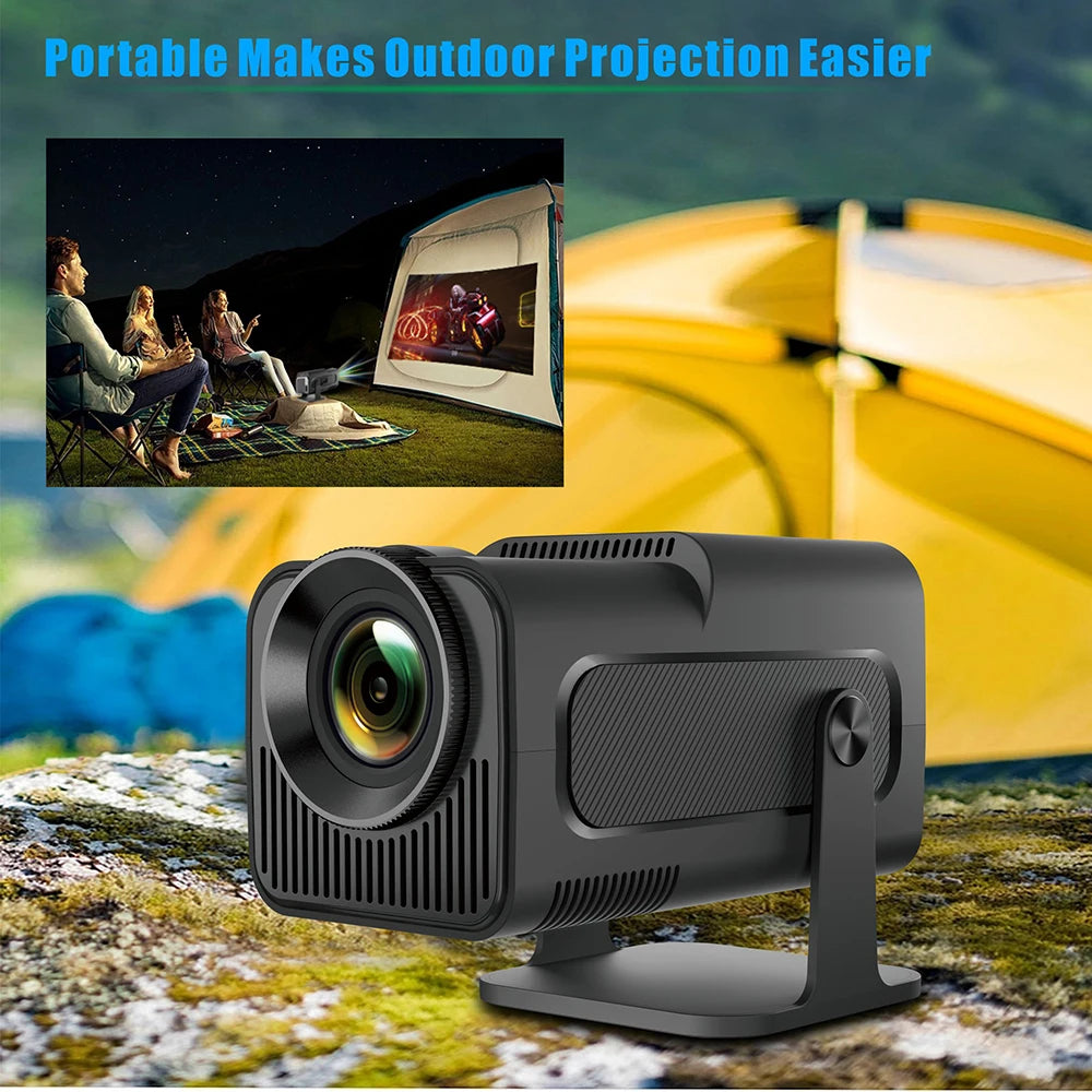 Projector 4k hy320 Android 11 Native 1080P Dual Wifi6 BT5.0 Home Cinema & Outdoor Portable Projector