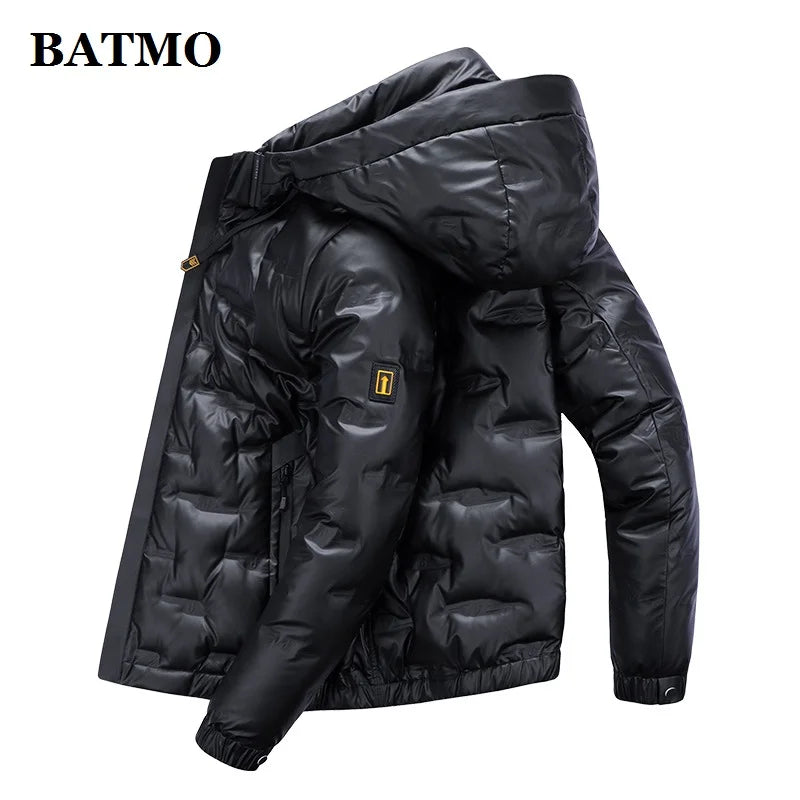 BATMO 2023 Men’s Winter Jacket – 90% White Duck Down, Waterproof, Warm Hooded Coat