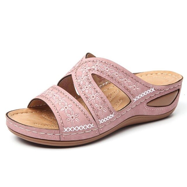 Women's sandals  summer shoes knitting breathable sandals wedges platform comfortable shoes