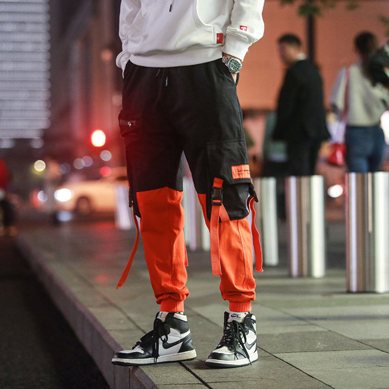 Cargo Pants Streetwear Joogers  Sweatpant Hip-hop Pockets Trousers for Men