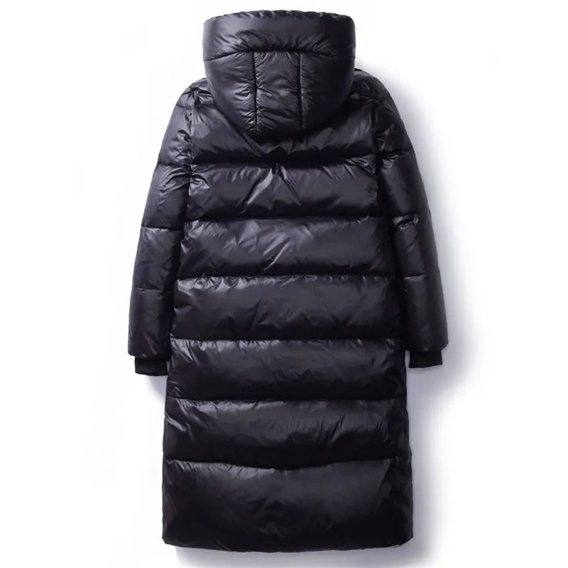 New Winter Down Cotton Jackets Long Parkas Slim Hooded Warm Winter Coats for Female