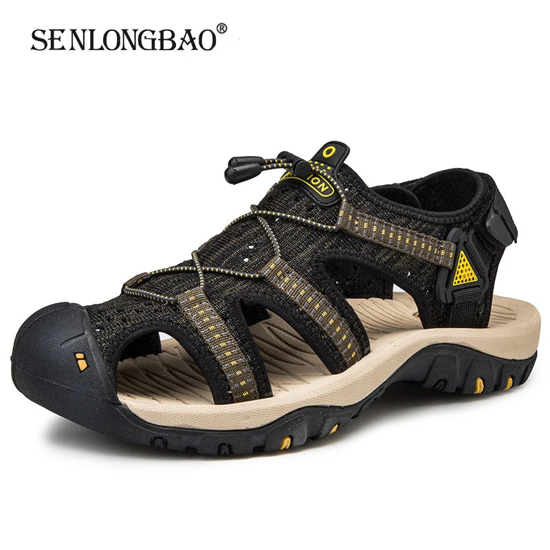 Brand New Summer Men's Sandals Fashion Design Breathable mesh Casual Beach Shoes