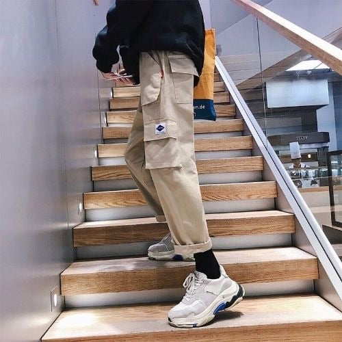 Cargo Pants Streetwear Joogers  Sweatpant Hip-hop Pockets Trousers for Men