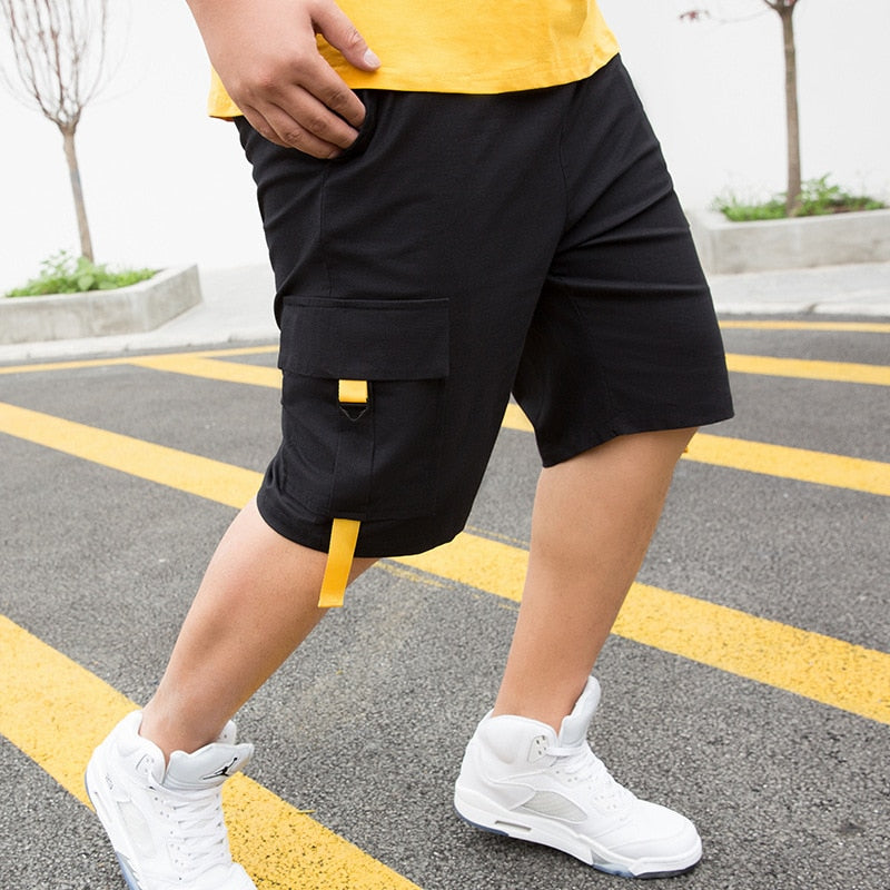 Korea STYLE  Men's SHORTS Cargo 2023 Summer Casual Bigger Pocket Cotton Brand Short Pants Trousers