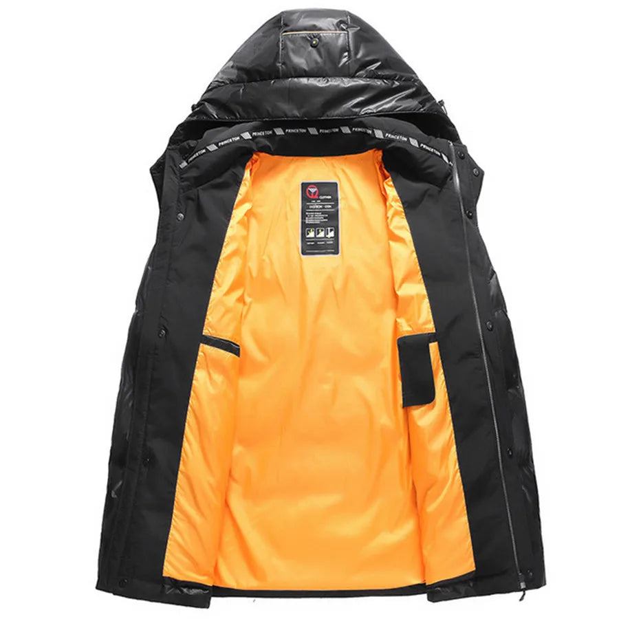 Men New Down Jacket Fashion Casual  Clothes Autumn Winter Thick Warm Jackets with Pockets