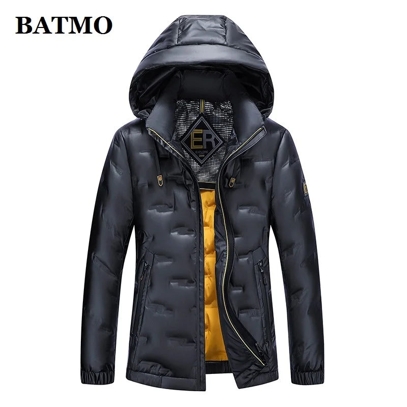 BATMO 2023 Men’s Winter Jacket – 90% White Duck Down, Waterproof, Warm Hooded Coat