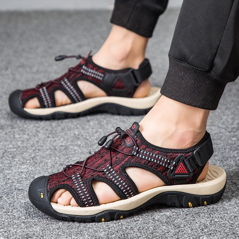 Brand New Summer Men's Sandals Fashion Design Breathable mesh Casual Beach Shoes