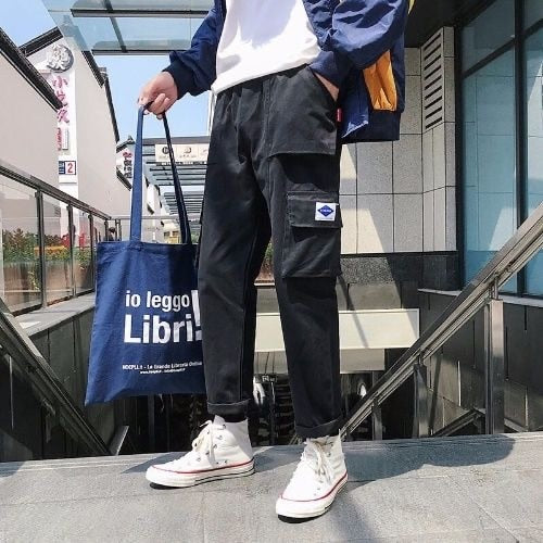 Cargo Pants Streetwear Joogers  Sweatpant Hip-hop Pockets Trousers for Men