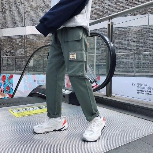 Cargo Pants Streetwear Joogers  Sweatpant Hip-hop Pockets Trousers for Men