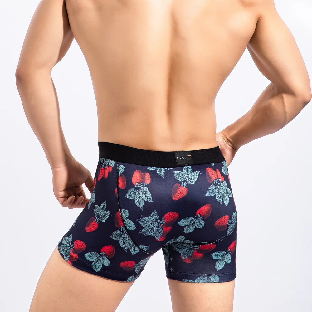 Summer men‘s underwear vogue boxers pull out  Flora Trunks