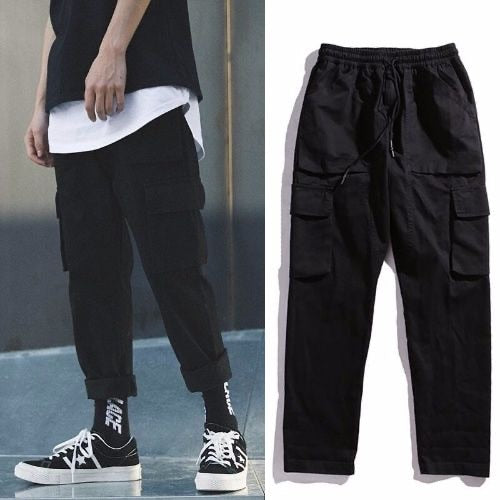 Cargo Pants Streetwear Joogers  Sweatpant Hip-hop Pockets Trousers for Men