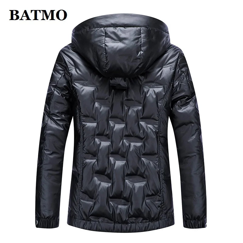 BATMO 2023 Men’s Winter Jacket – 90% White Duck Down, Waterproof, Warm Hooded Coat