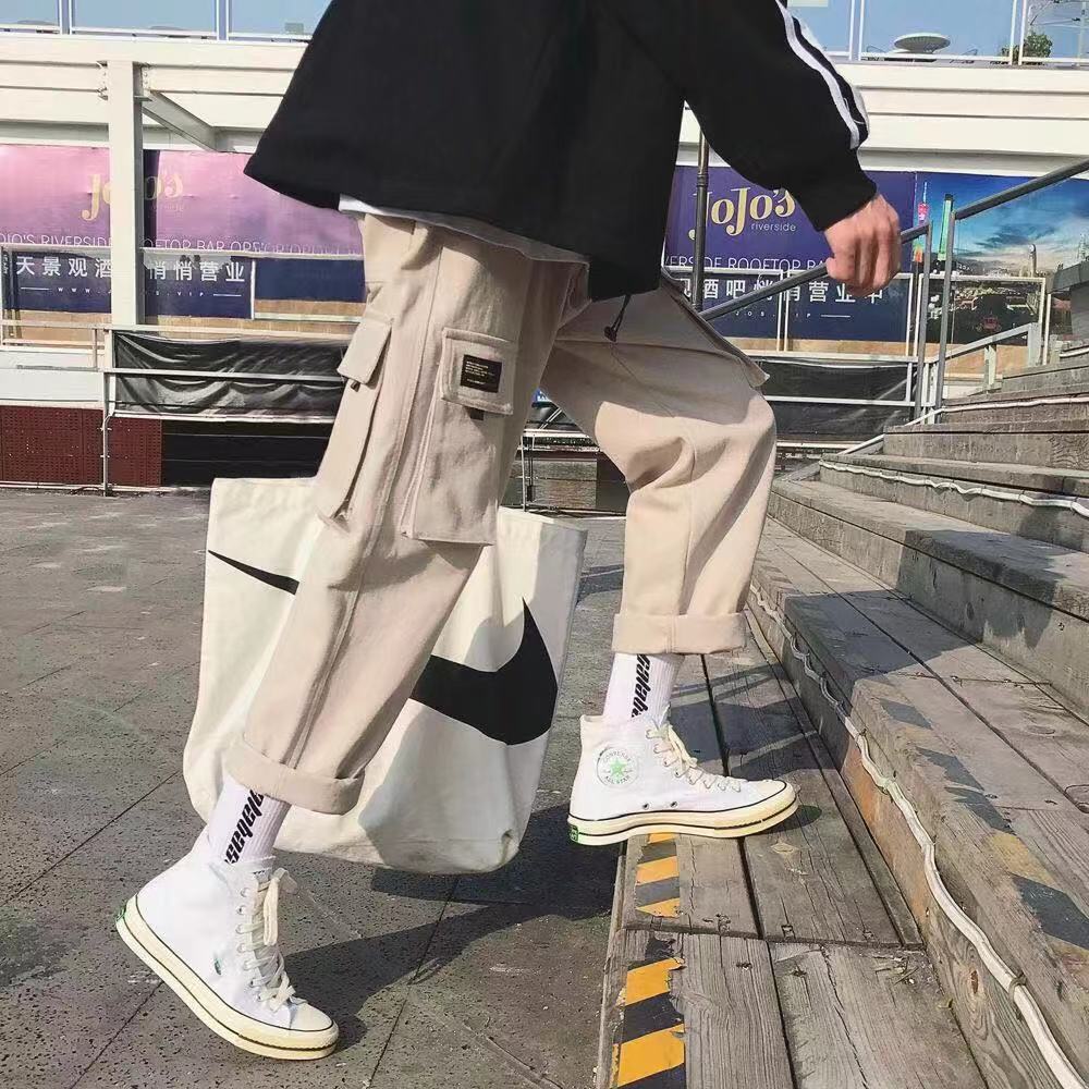 Cargo Pants Streetwear Joogers  Sweatpant Hip-hop Pockets Trousers for Men