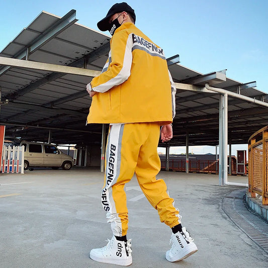 Street Fashion wear Tracksuit Casual Two Pieces Set Sportswear for men