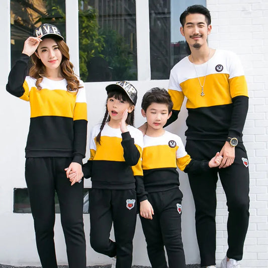 Plus Size Family Clothing New Fashion Autumn Mother Daughter Father Son Family Matching Outfits