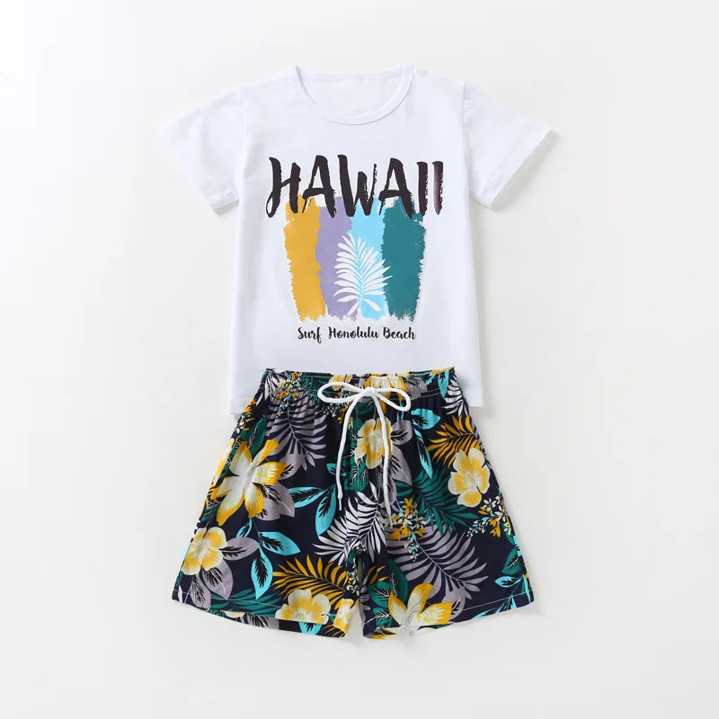 Hawaii Mother Daughter Father Son Family Matching Outfits  Sets Family Look  Summer Dress