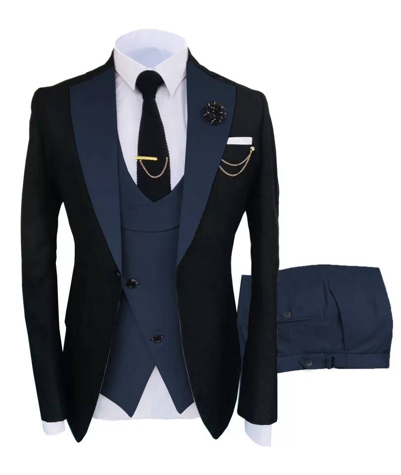 Custom Made 3-Pieces  Blazer Casual Business Gentlemen Groom Suits For Men Wedding Best Man