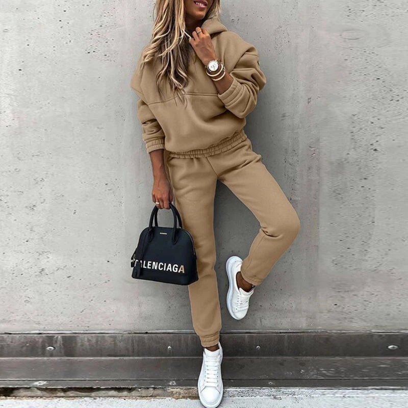 Women 2 Pieces Set Tracksuit  Hoodie Sweatshirt and Sweatpants Casual Outfit