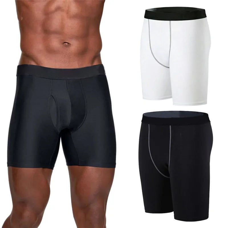 Men Compression Short Running Tights Quick Dry Gym Fitness Sport Shorts