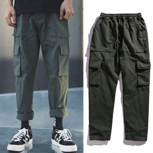 Cargo Pants Streetwear Joogers  Sweatpant Hip-hop Pockets Trousers for Men