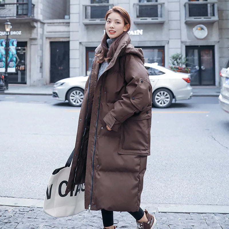 Long Parkas Women’s Oversized Hooded Winter Coat