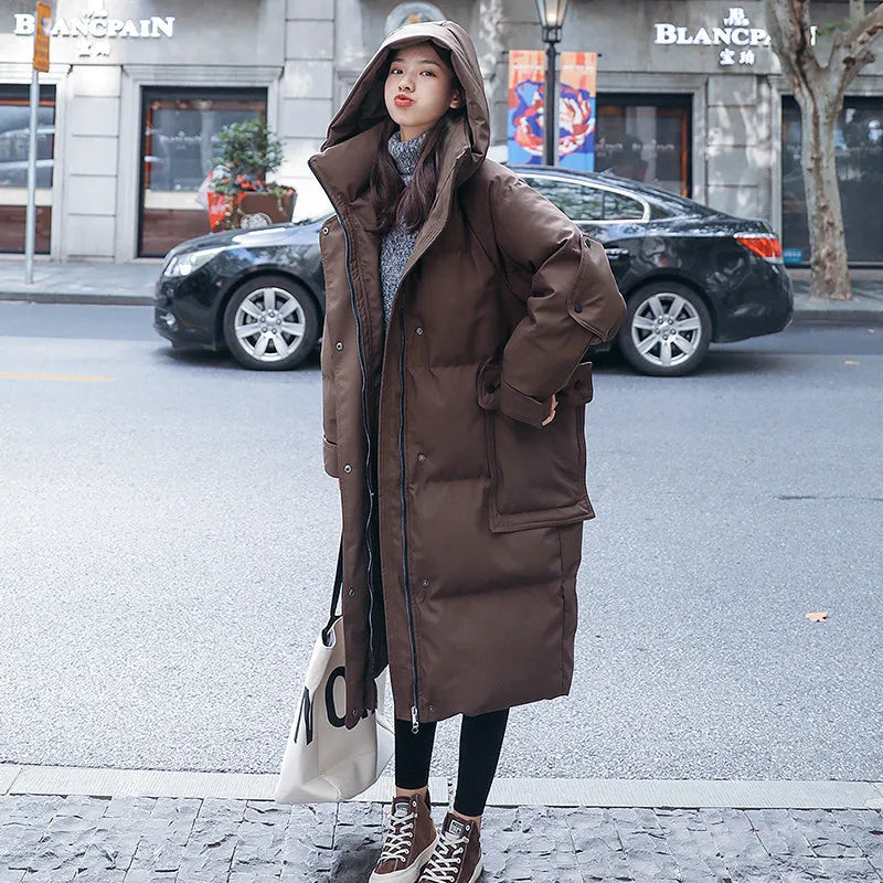 Long Parkas Women’s Oversized Hooded Winter Coat