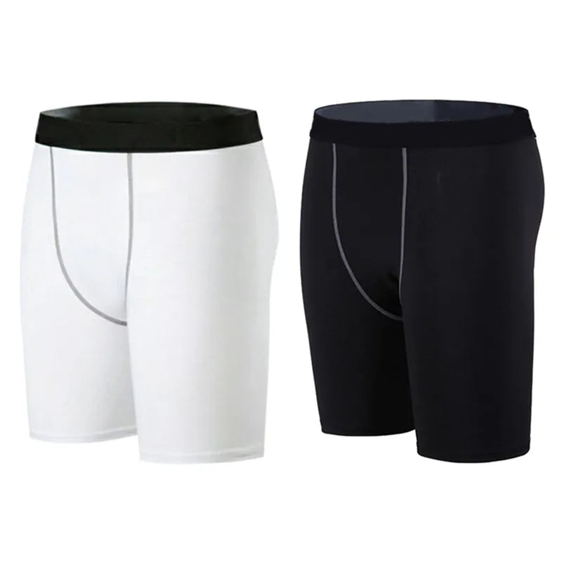 Men Compression Short Running Tights Quick Dry Gym Fitness Sport Shorts