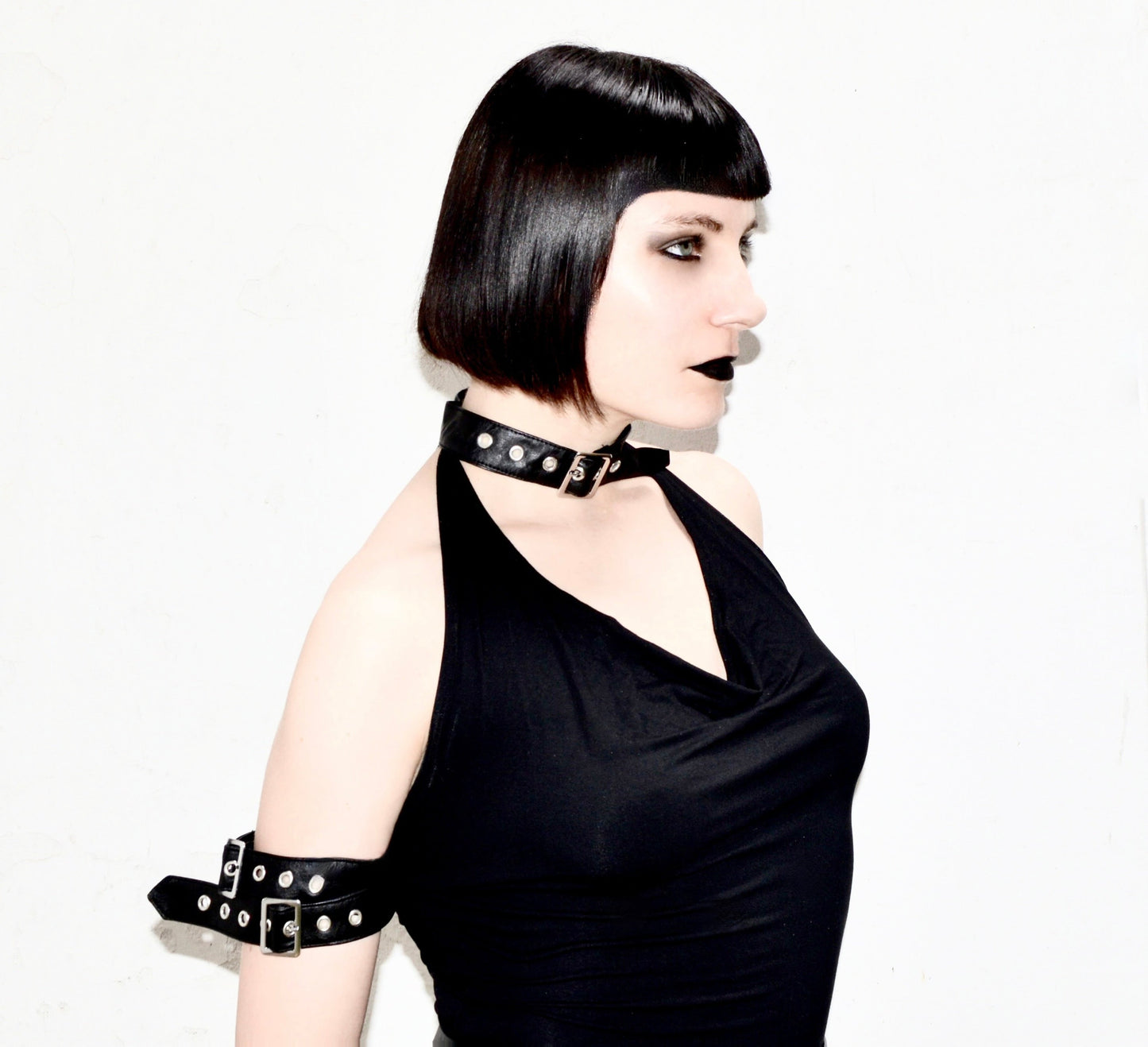 Necessary Evil Aphrodite Plunge Cowl Neck Top