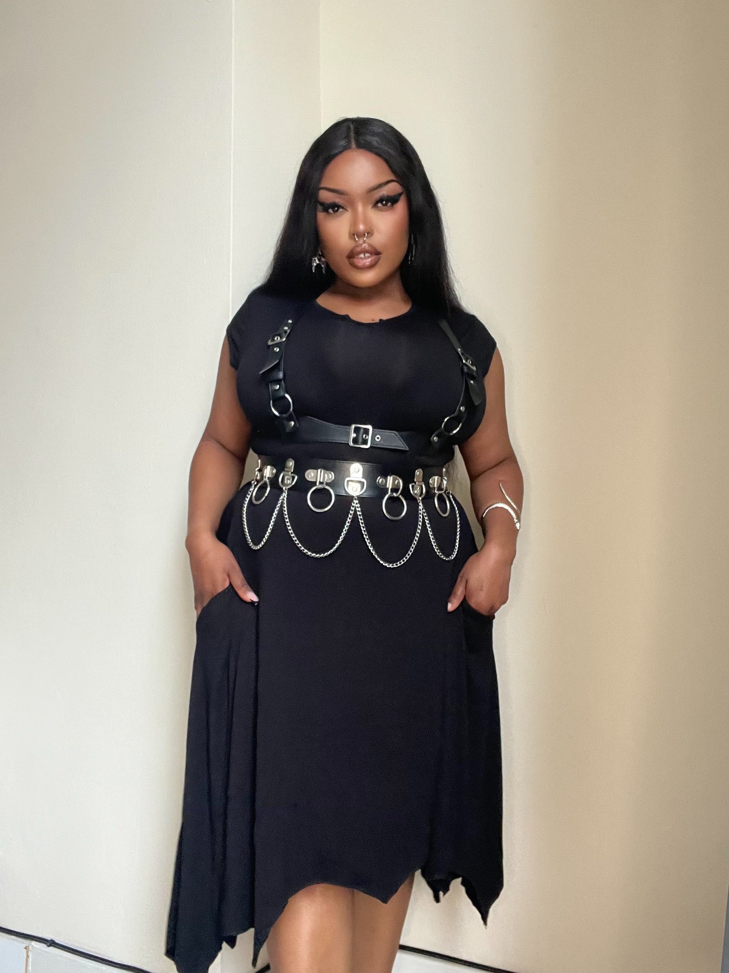 Necessary Evil Evaki Hi Low Dress