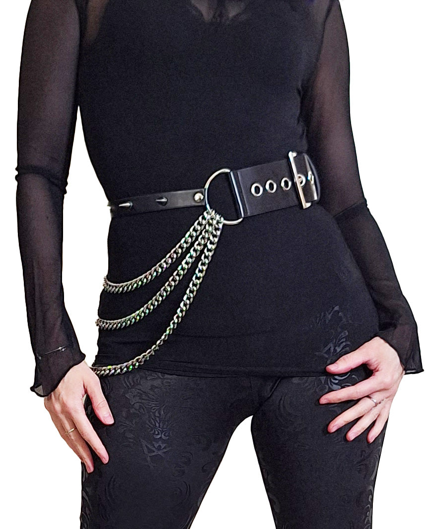 Necessary Evil Nyx Asymmetric Chain Belt