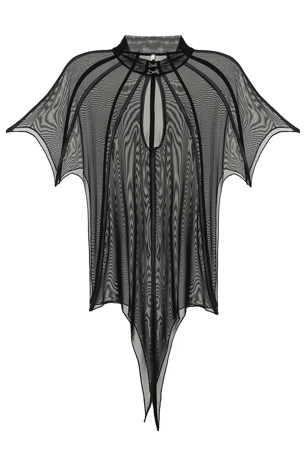 Necessary Evil Leutogi Mesh Bat Wing Effect Poncho Top
