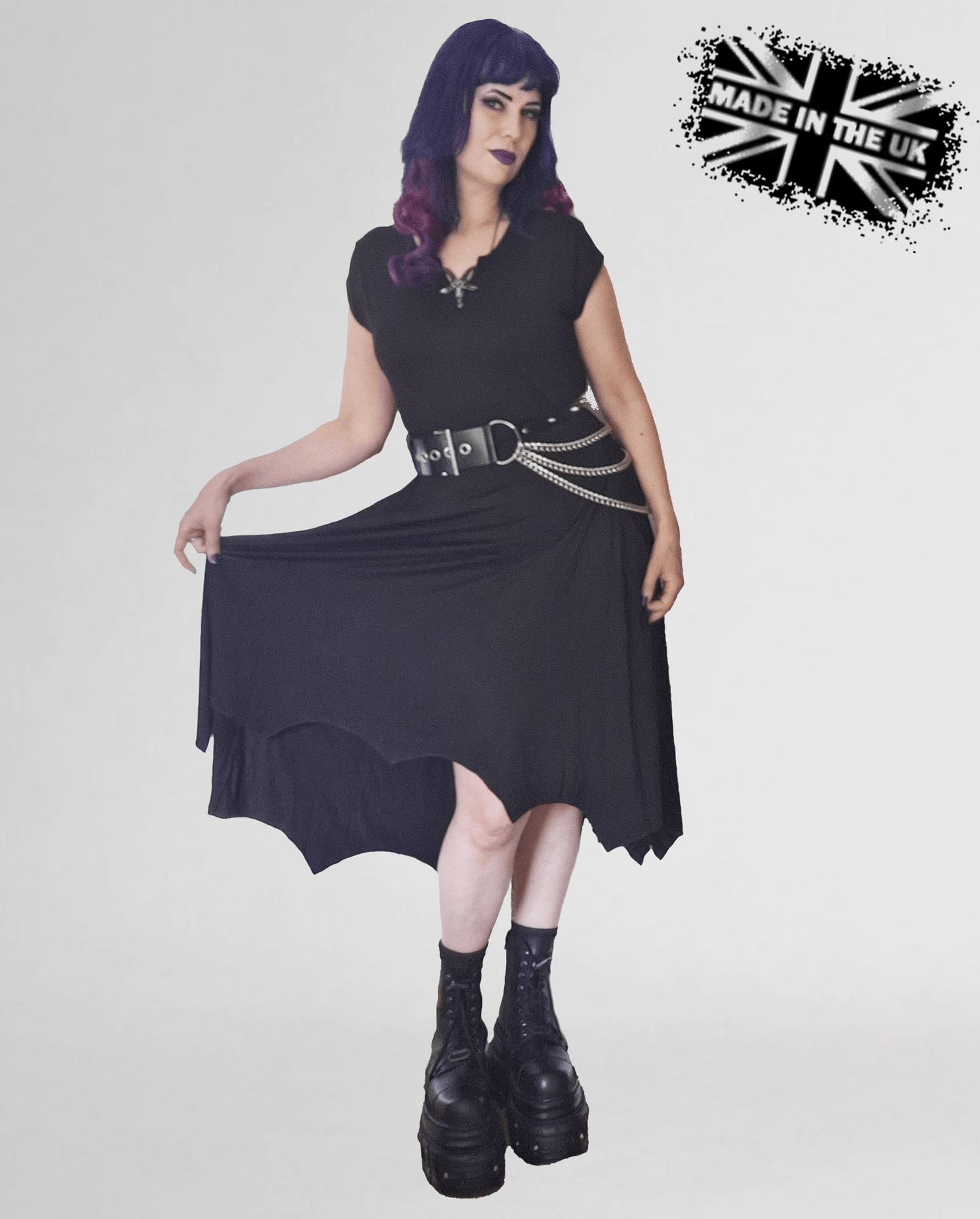 Necessary Evil Evaki Hi Low Dress