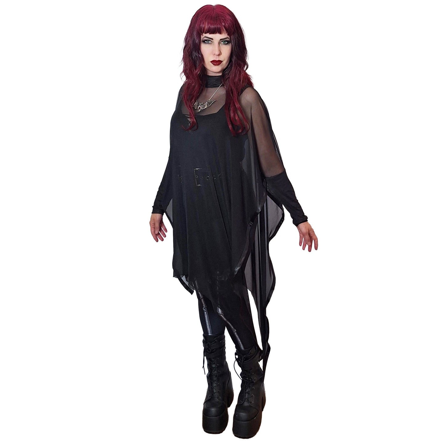 Necessary Evil Anahita Sheer Goth Layer Dress – UK Made
