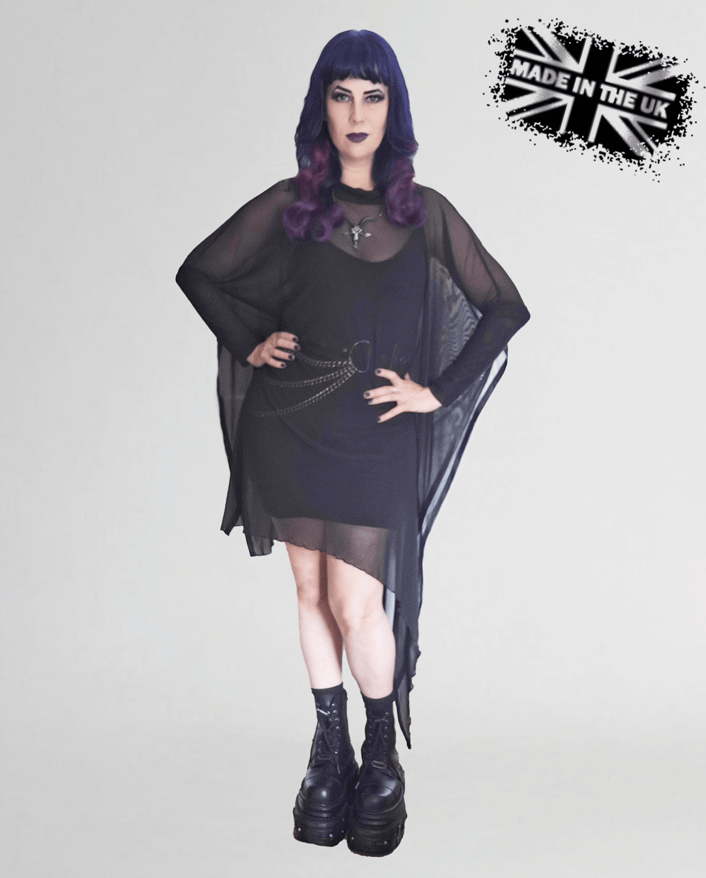 Necessary Evil Anahita Mesh Layer Dress