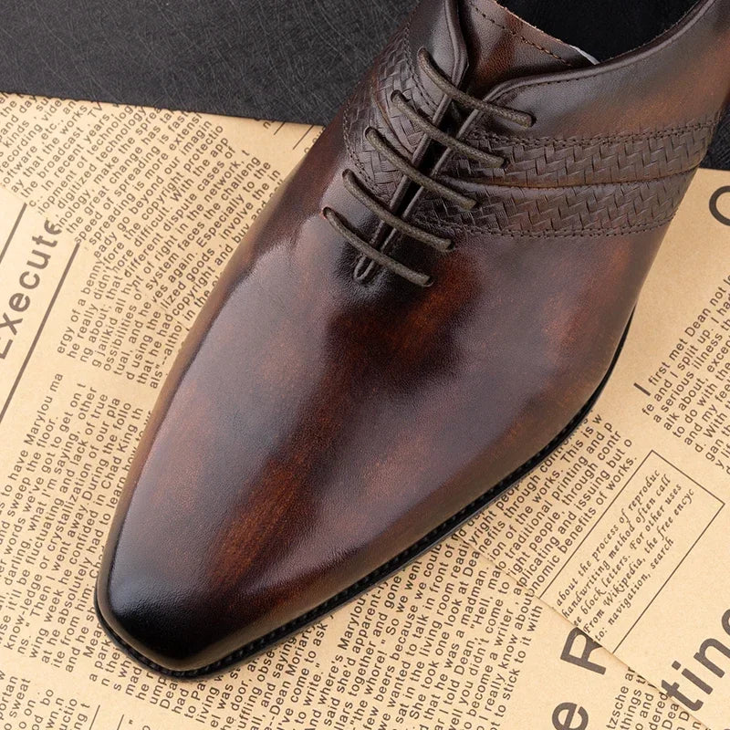 Fashion Handmade Oxfords Derby Shoes for Men